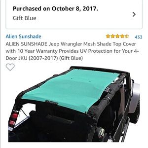 Alien Jeep Sunshade